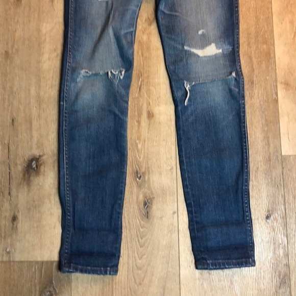 Madewell 9” High Riser Skinny Rip & Repair Size 25 - Picture 6 of 9